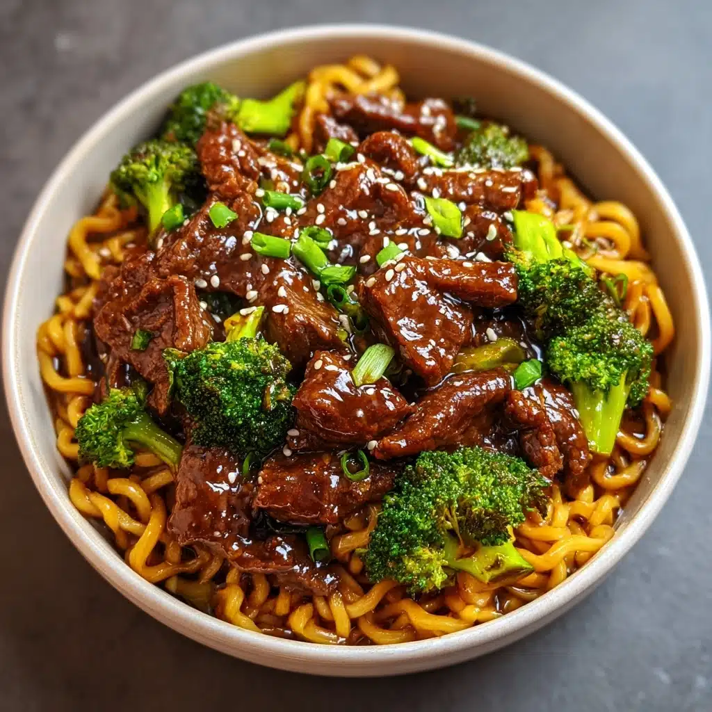 Sticky Beef Noodles Recipe