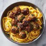 Garlic Butter Chicken Bites with Creamy Parmesan Pasta Recipe