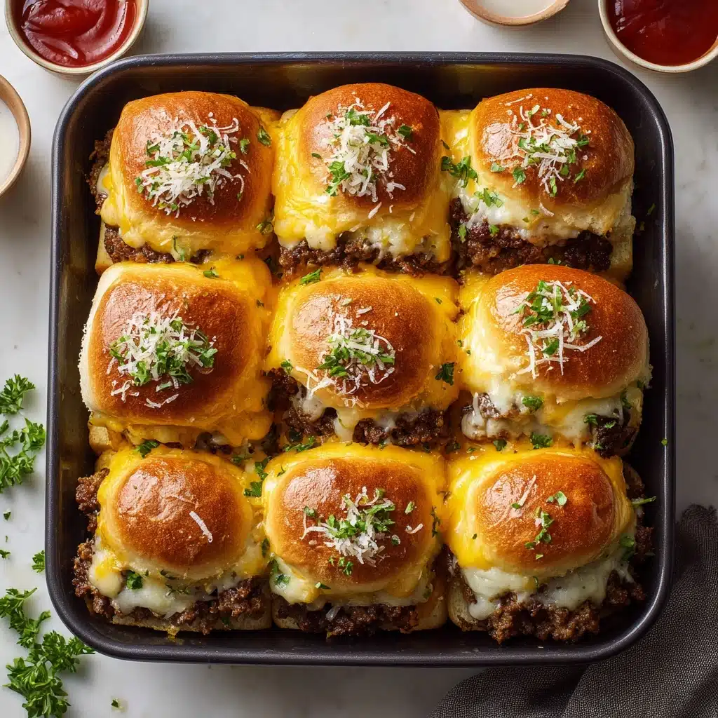 Irresistible Garlic Parmesan Cheeseburger Bombs Recipe