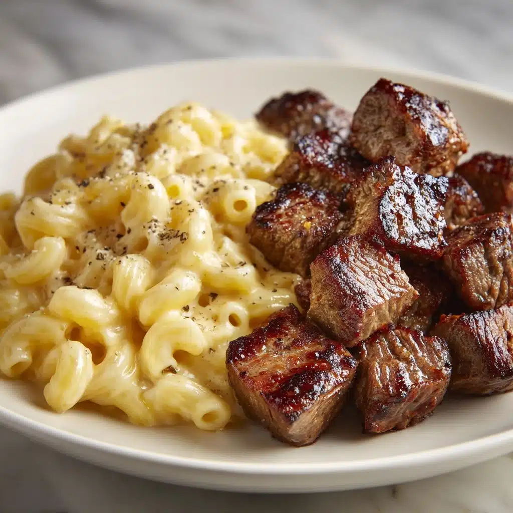 Cajun Steak Cheesy Rigatoni Parmesan Recipe - Recipe Image