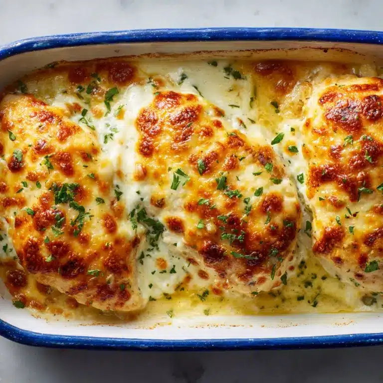 Garlic Cheddar Chicken Bake Recipe