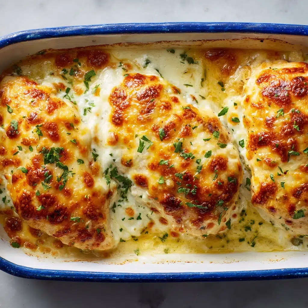 Garlic Cheddar Chicken Bake Recipe