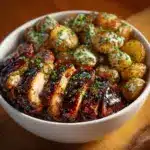 Honey BBQ Chicken + Garlic Parmesan Potatoes Recipe