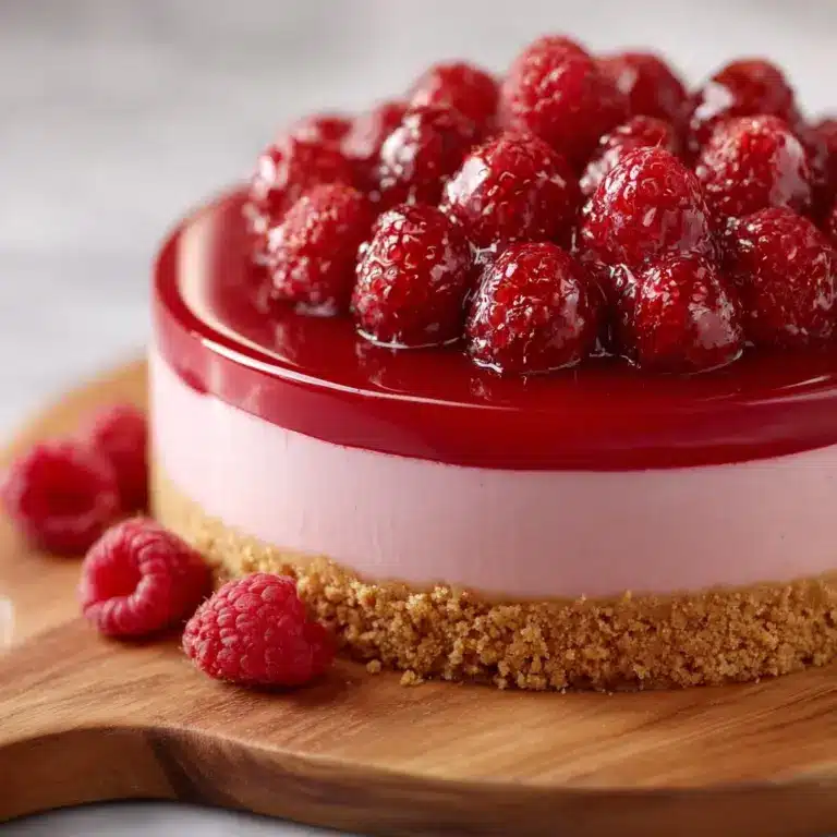 Easy Baked Raspberry Cheesecake Recipe