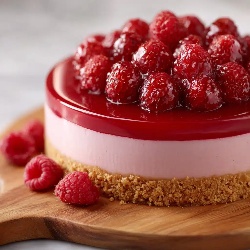 Easy Baked Raspberry Cheesecake Recipe - Recipe Image