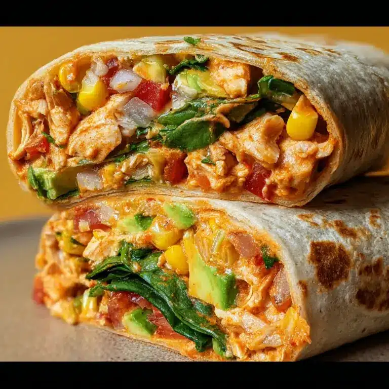 Crunchy Southwestern Chicken Wrap Recipe