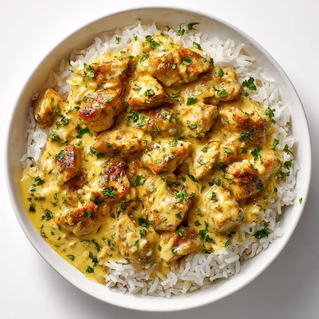 Creamy Smothered Chicken and Rice Recipe - Recipe Image