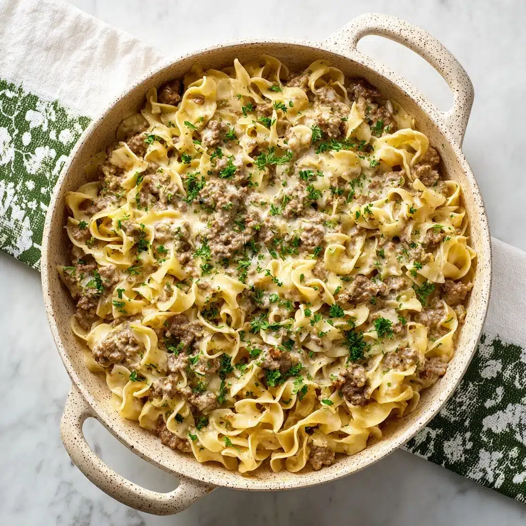 The Best Hamburger Stroganoff Recipe - Recipe Image