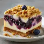 Blueberry Crisp Cheesecake Bars Recipe
