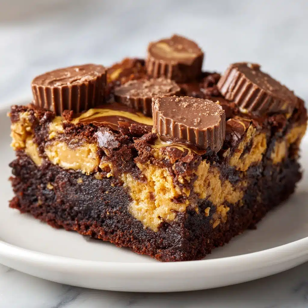 Reese’s Chocolate Peanut Butter Cup Earthquake Cake Recipe - Recipe Image