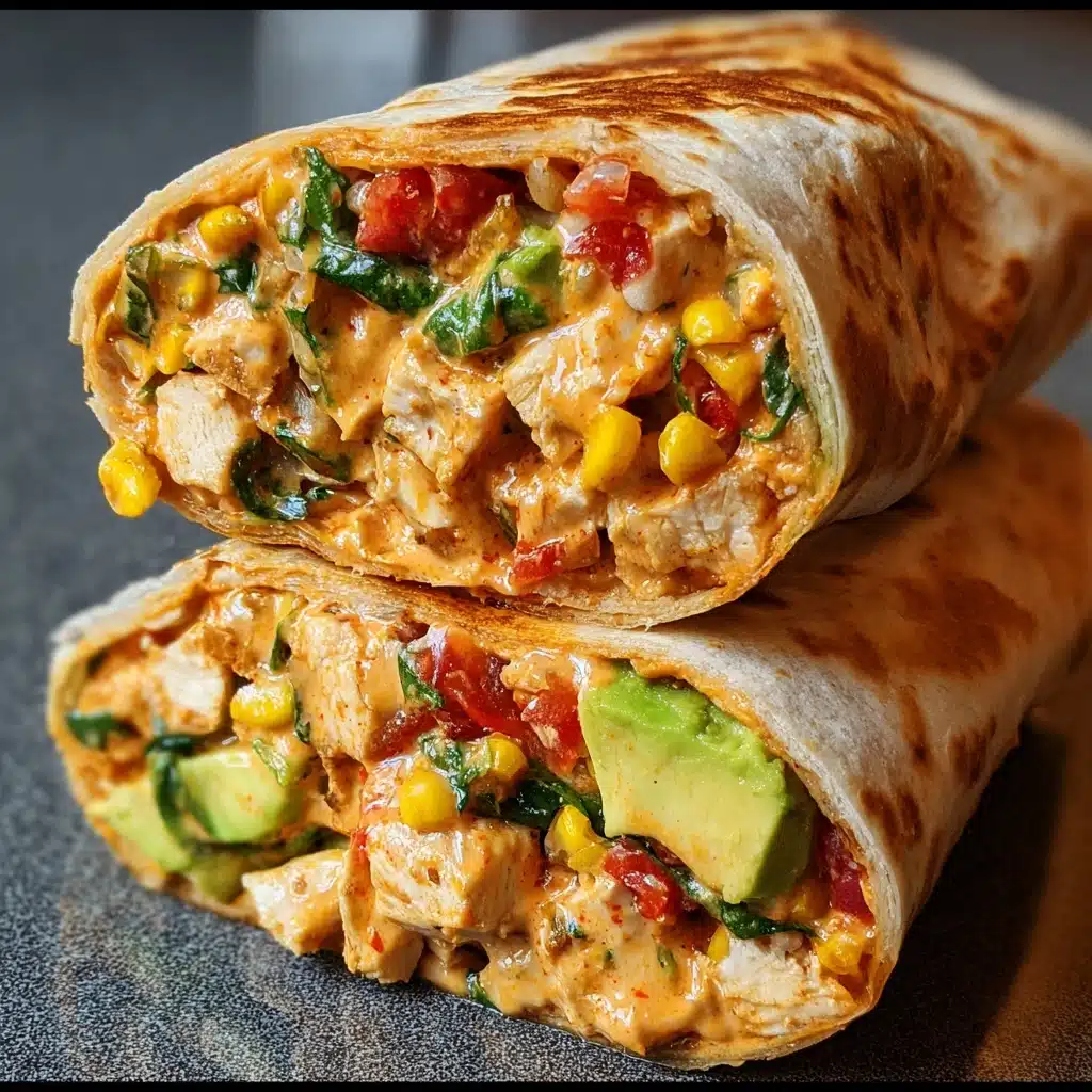 Crunchy Southwestern Chicken Wrap Recipe - Recipe Image