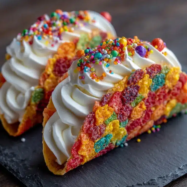 Fruity Pebbles Cheesecake Tacos Recipe