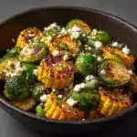 Top with Crema: Once the Brussels sprouts are roasted, drizzle the crema generously over the sprouts Recipe