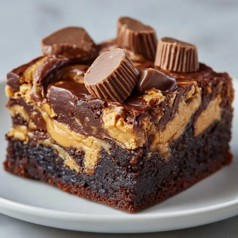 Reese’s Chocolate Peanut Butter Cup Earthquake Cake Recipe