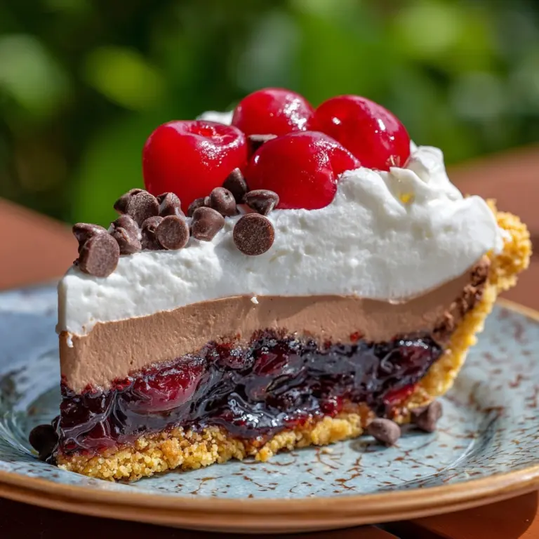 Chocolate Cherry Cream Pie Recipe