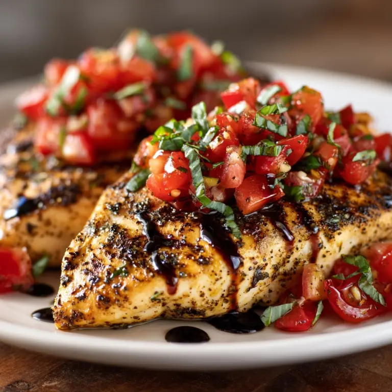 30-Minute Bruschetta Chicken (Grilled or Baked) Recipe