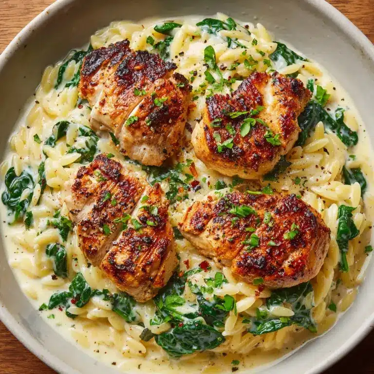 Boursin Orzo with Chicken Recipe