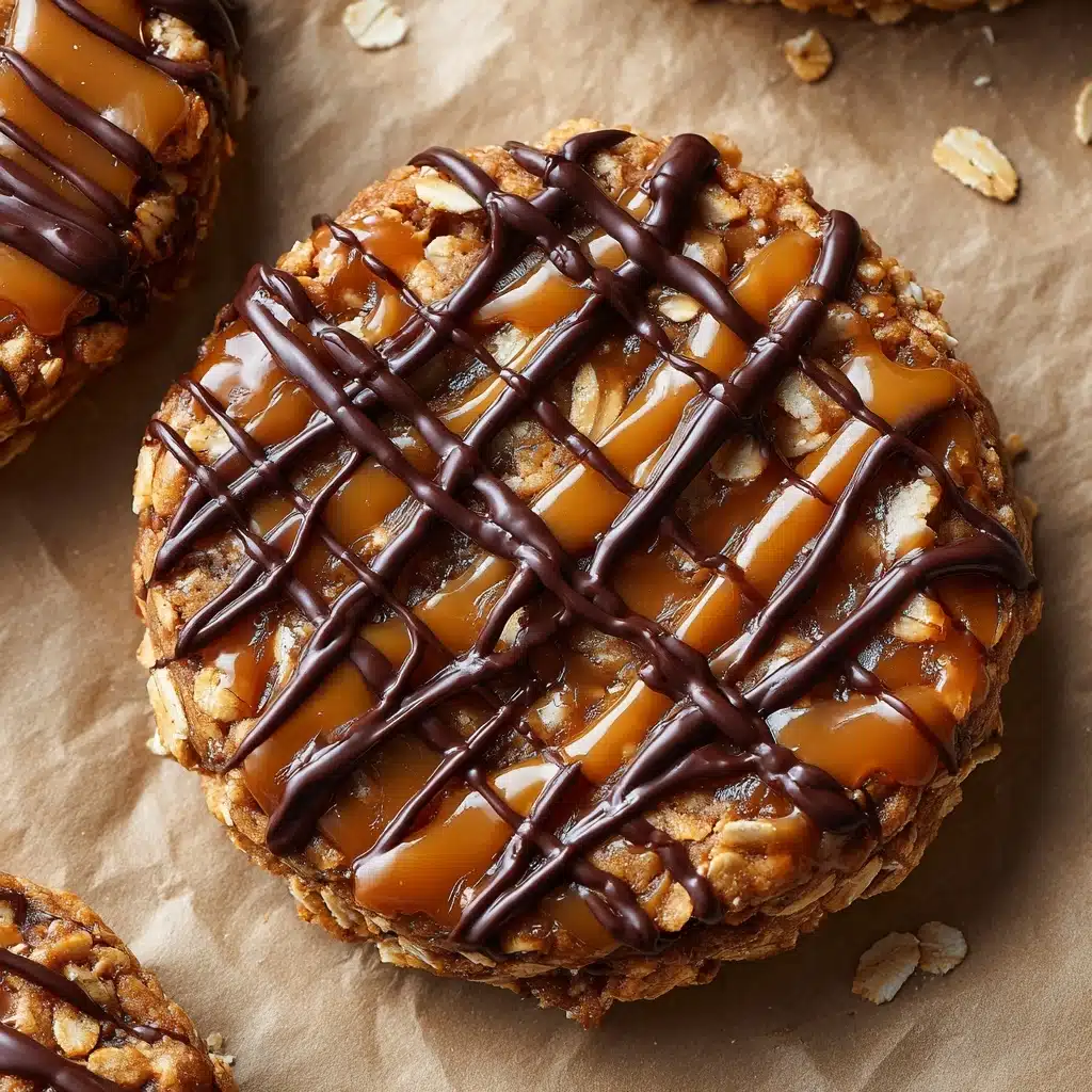 Peanut Butter Chocolate Caramel Cookies Recipe - Recipe Image