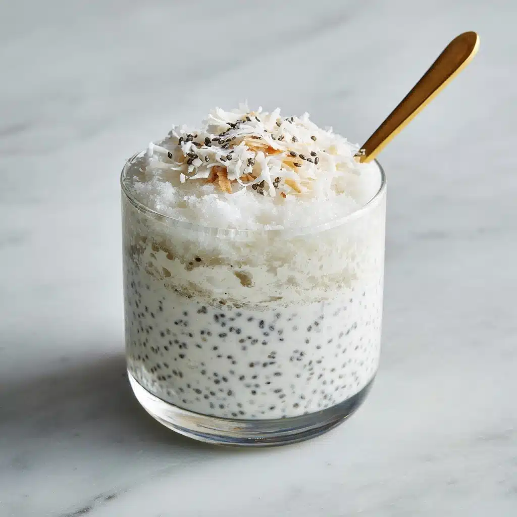 Easy Coconut Chia Pudding Recipe (Coconut Raffaello) Recipe - Recipe Image