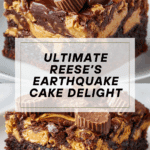 Reese’s Chocolate Peanut Butter Cup Earthquake Cake Recipe