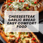 Cheesesteak Garlic Bread Loaf Recipe