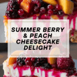 Summer Berry and Peach Cheesecake Recipe