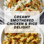 Creamy Smothered Chicken and Rice Recipe