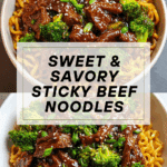 Sticky Beef Noodles Recipe