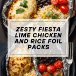 Fiesta Lime Chicken and Rice Foil Packs Recipe