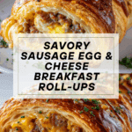 Sausage Egg Cheese Breakfast Roll-Ups Recipe