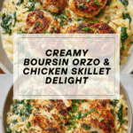 Boursin Orzo with Chicken Recipe