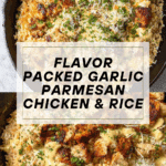 One-Pan Garlic Parmesan Chicken and Rice Recipe