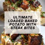Loaded Baked Potato with Steak Bites Recipe