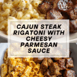 Cajun Steak Cheesy Rigatoni Parmesan Recipe