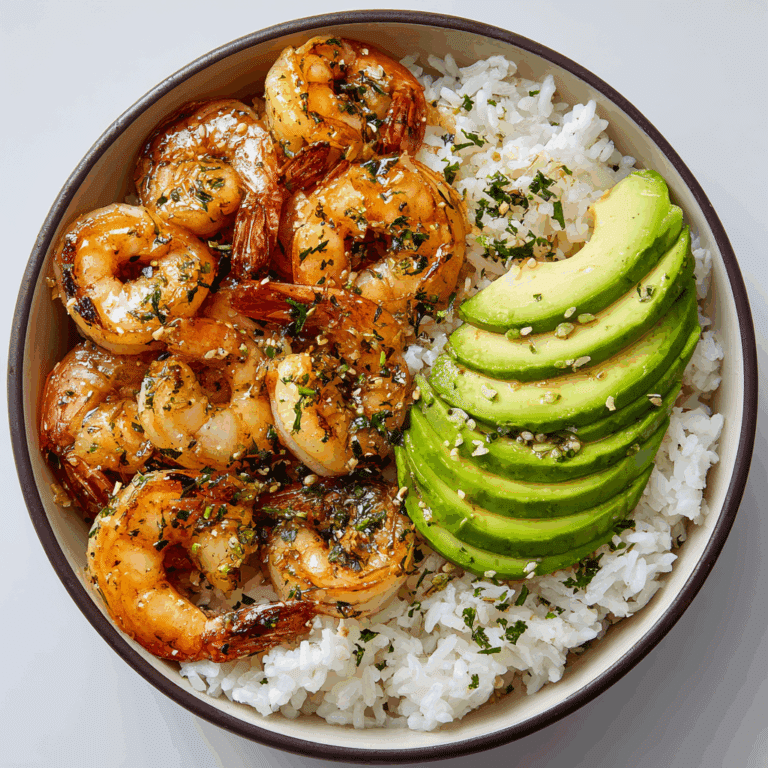 Spicy Shrimp and Avocado Rice Bowl Recipe