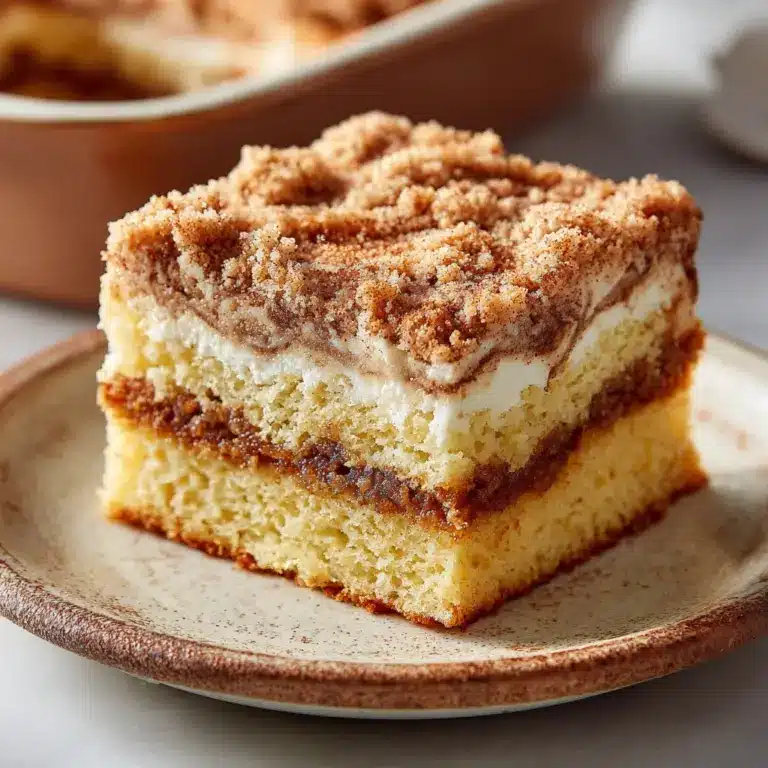Classic Cinnamon Streusel Coffee Cake Recipe