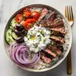Quick & Easy Mediterranean Steak Bowl Recipe
