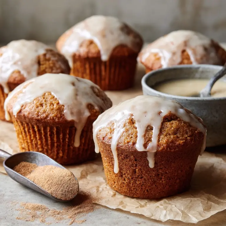 Mini Chai Muffins with Vanilla Bean Glaze Recipe