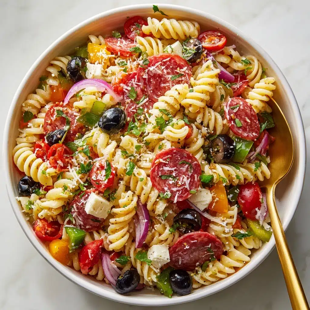 Zesty Italian Pasta Salad Recipe - Recipe Image