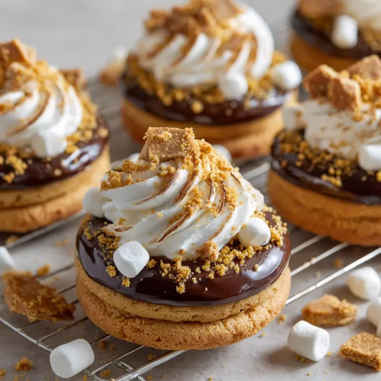 Frosted S'mores Cookies Recipe