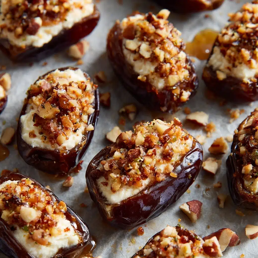 Mascarpone Stuffed Dates with Maple Drizzle Recipe - Recipe Image