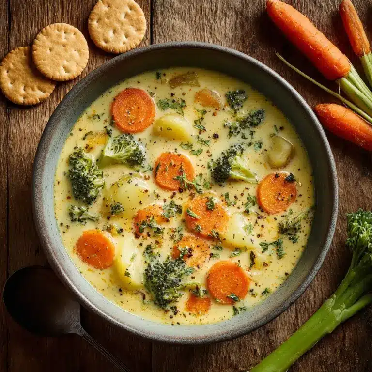 Cheesy Vegetable Chowder Recipe