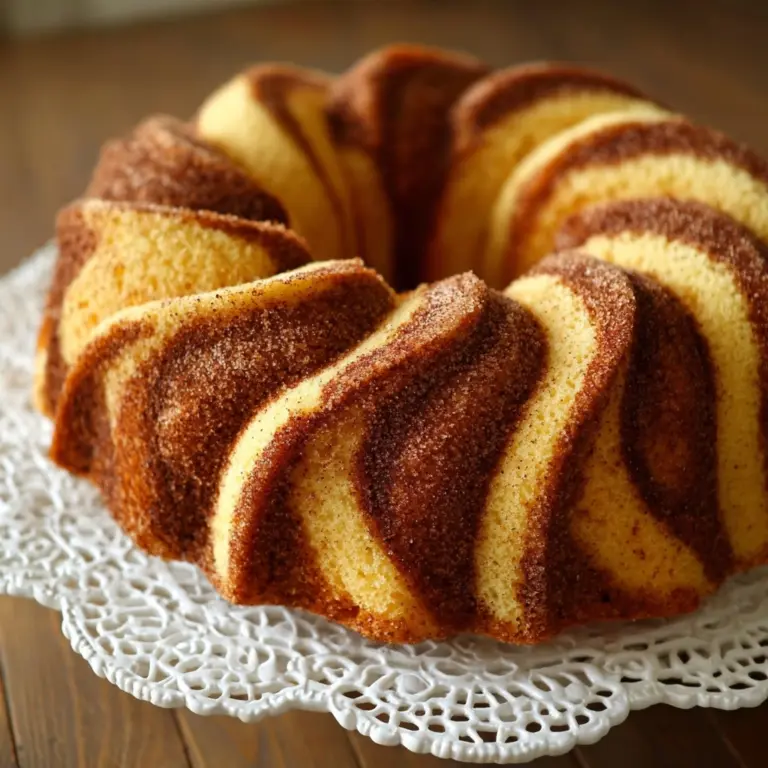 Cinnamon Swirl Bundt Cake Recipe