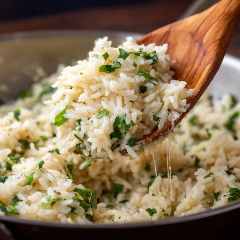 Garlic Parmesan Rice Recipe