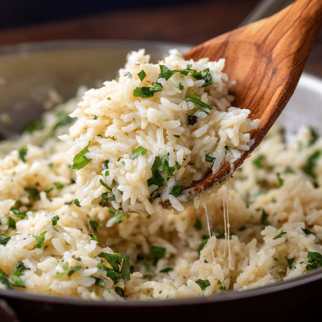 Garlic Parmesan Rice Recipe - Recipe Image