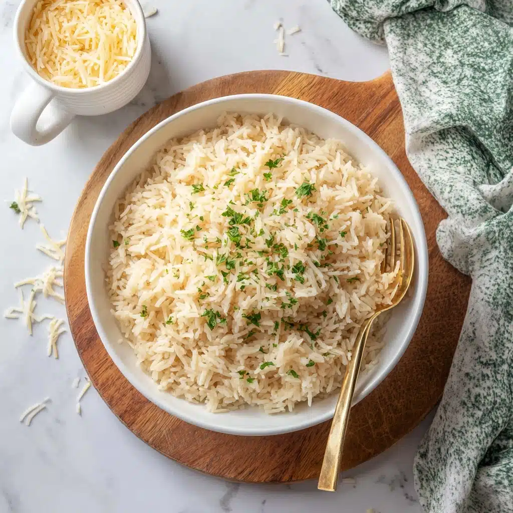 Garlic Parmesan Rice Recipe - Recipe Image