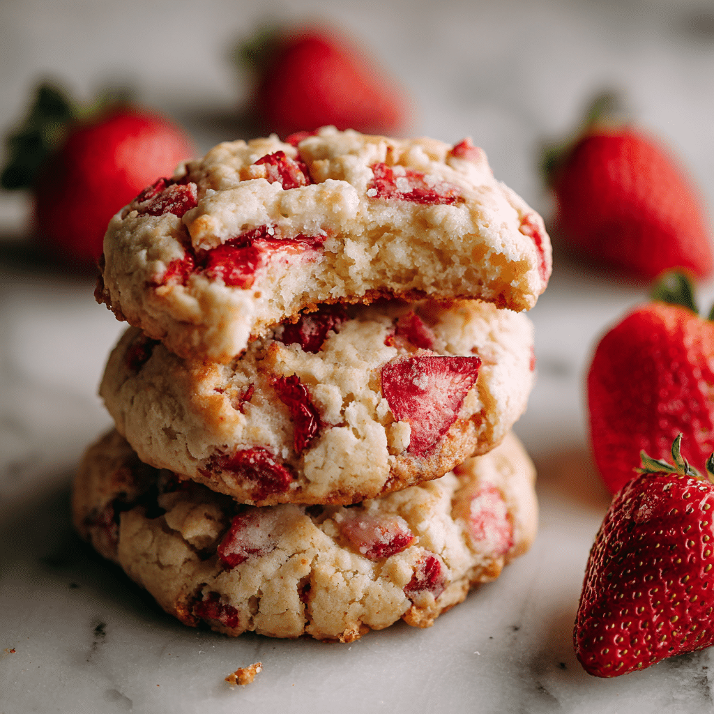 Soft Strawberry Shortcake Cookies Recipe - Recipe Image
