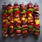 Hawaiian Bacon Pineapple Chicken Kebabs Recipe