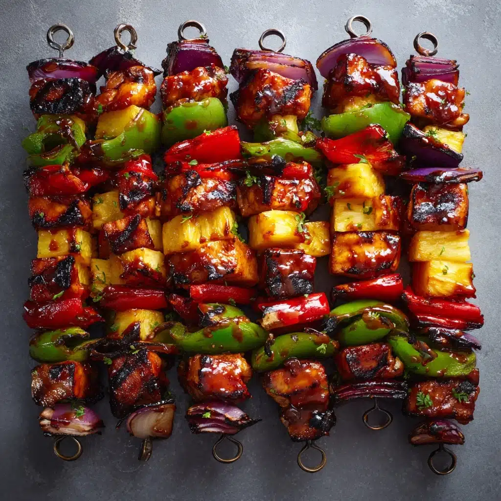 Hawaiian Bacon Pineapple Chicken Kebabs Recipe