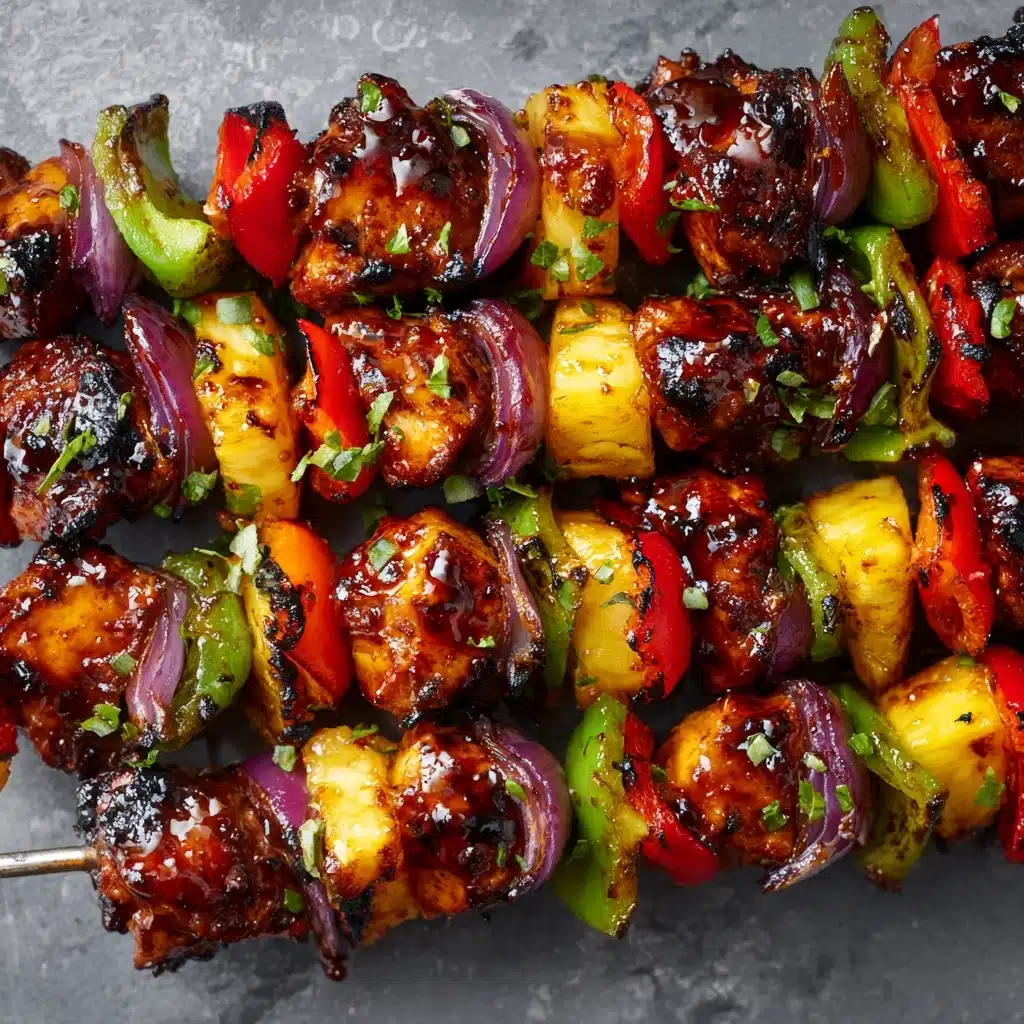 Hawaiian Bacon Pineapple Chicken Kebabs Recipe - Recipe Image